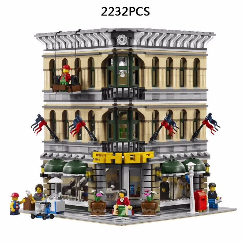 

2017 LEPIN 15005 NEW 2182pcs City Grand Emporium Model Building Blocks Kits Brick Toy Compatible 10211