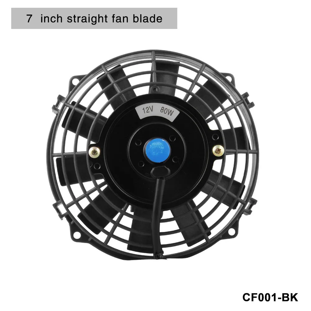 GRT-14 дюймов черный 12 в 90 Вт Электрический Универсальный Авто охлаждающий вентилятор радиатора горячий рад монтажный комплект CF003 - Цвет: CF001-BK