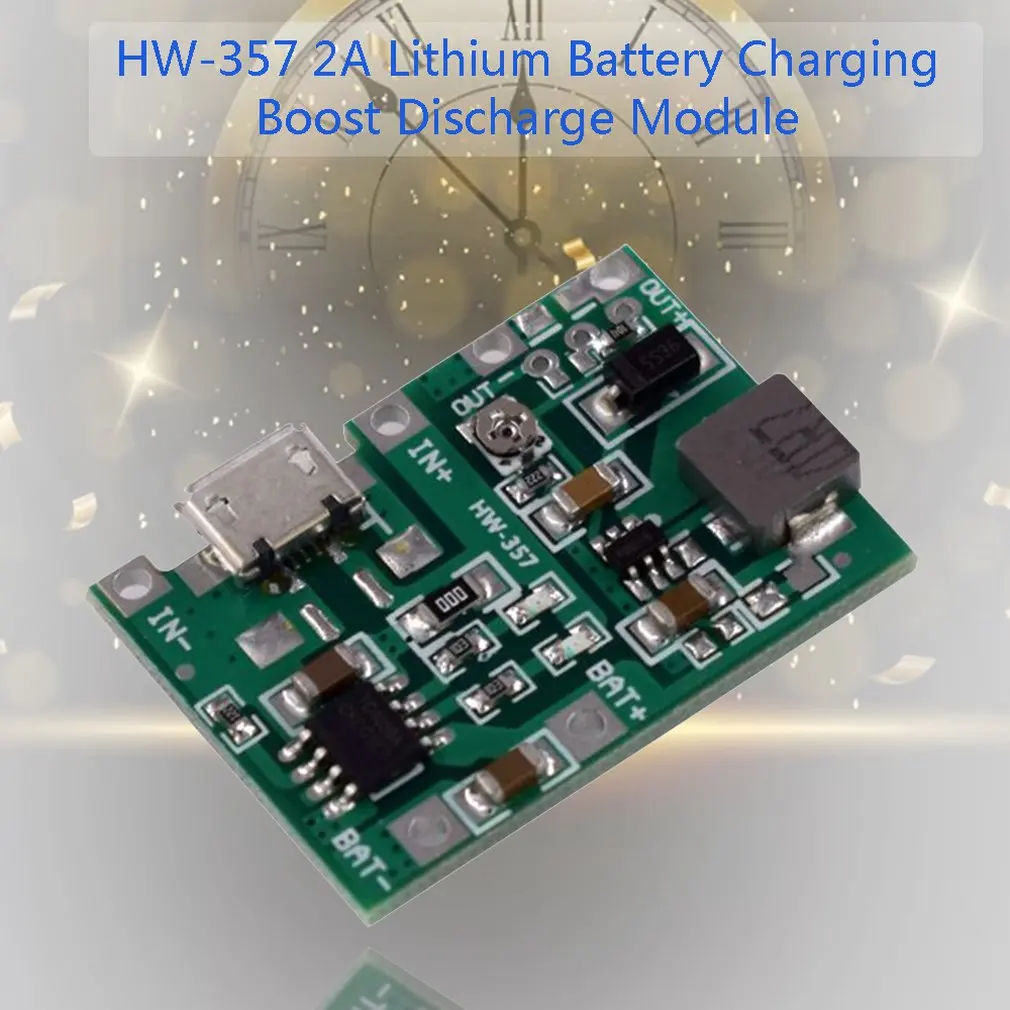 

3.7V liter 9V 5V multimeter modified 18650 lithium battery charging boosting and discharging integrated adjustable module 2A
