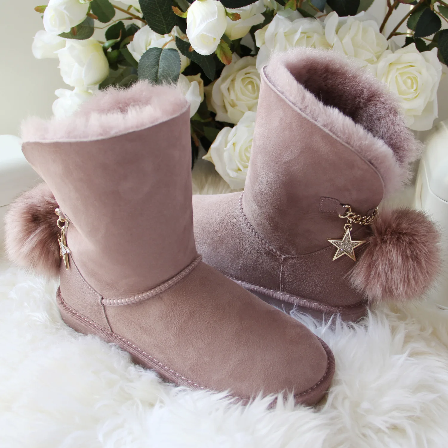 Buy New Arrival Australia Classic Women Boots Women s Genuine Sheepskin Leather Snow Boots Women Shoes