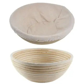 

Round Bread Basket Fermentation Handmade Rattan Basket 4 Sizes Dough Banneton Brotform Proofing Proving Basket S/M/L/XL