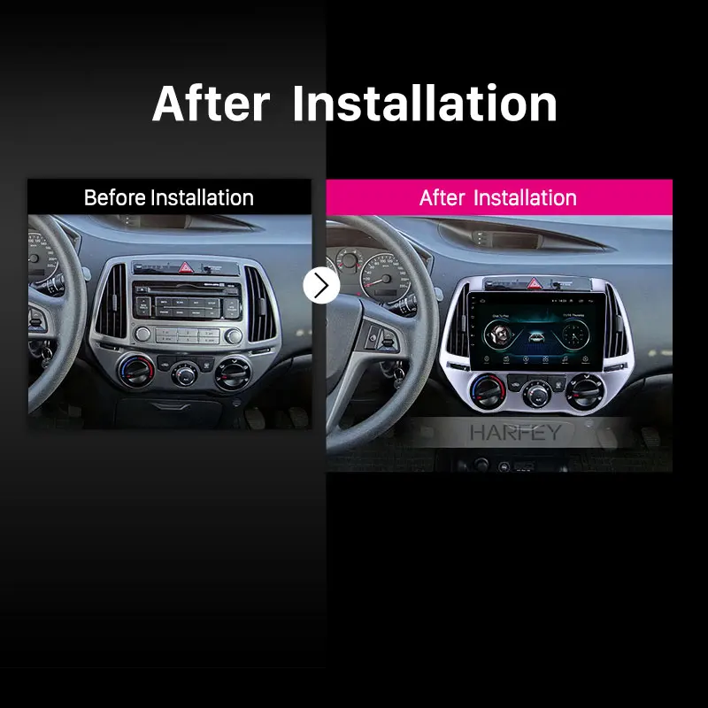 Top Harfey 9 inch Android 8.1 HD Touchscreen GPS Navigation Radio for Hyundai i20 Manual A/C 2012-2014 support Backup camera Carplay 5 Top Harfey 9 inch Android 8.1 HD Touchscreen GPS Navigation Radio for Hyundai i20 Manual A/C 2012-2014 support Backup camera Carplay 5