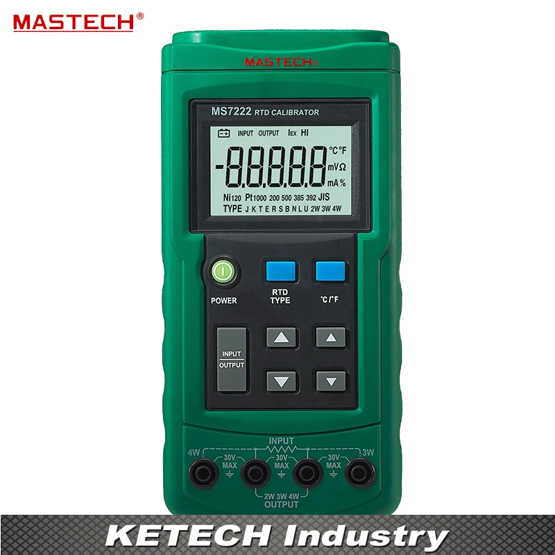 

RTD Resistance Temperature Detector Calibrator Measuring & Simulating 7 RTDs diagnostic-tool MASTECH MS7222