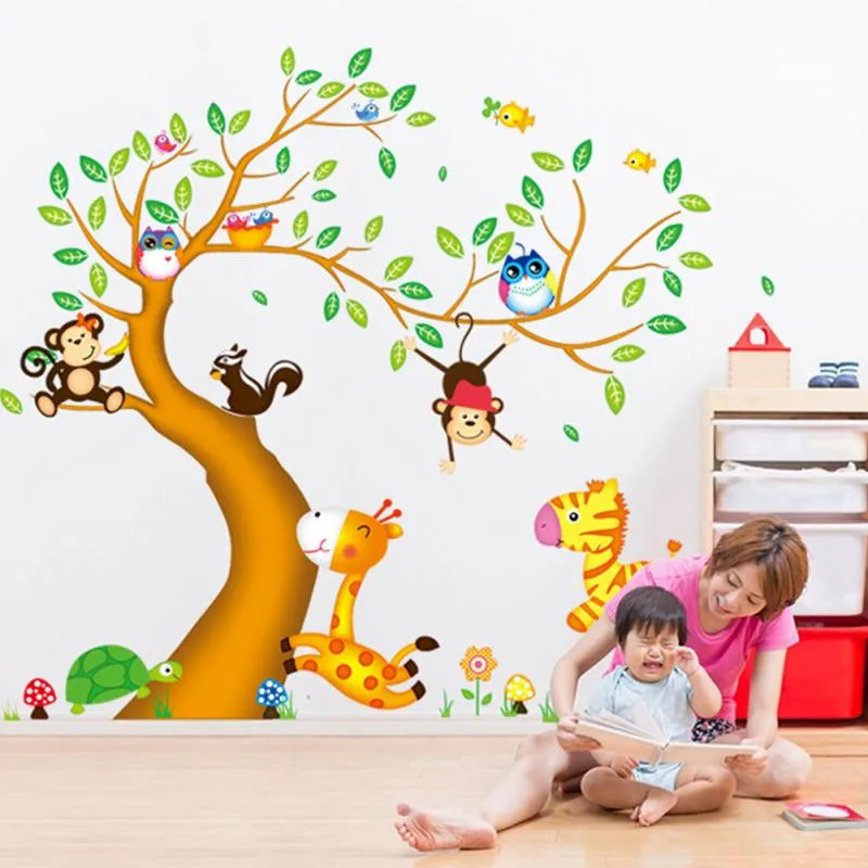 nursery room decor wall stickers for kids rooms oversize jungle
