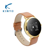 Шикарный стальной кожаный браслет с монитором сердечного ритма Смарт-браслет в режиме реального времени, погоды, входящего напоминания о звонке, умный Браслет