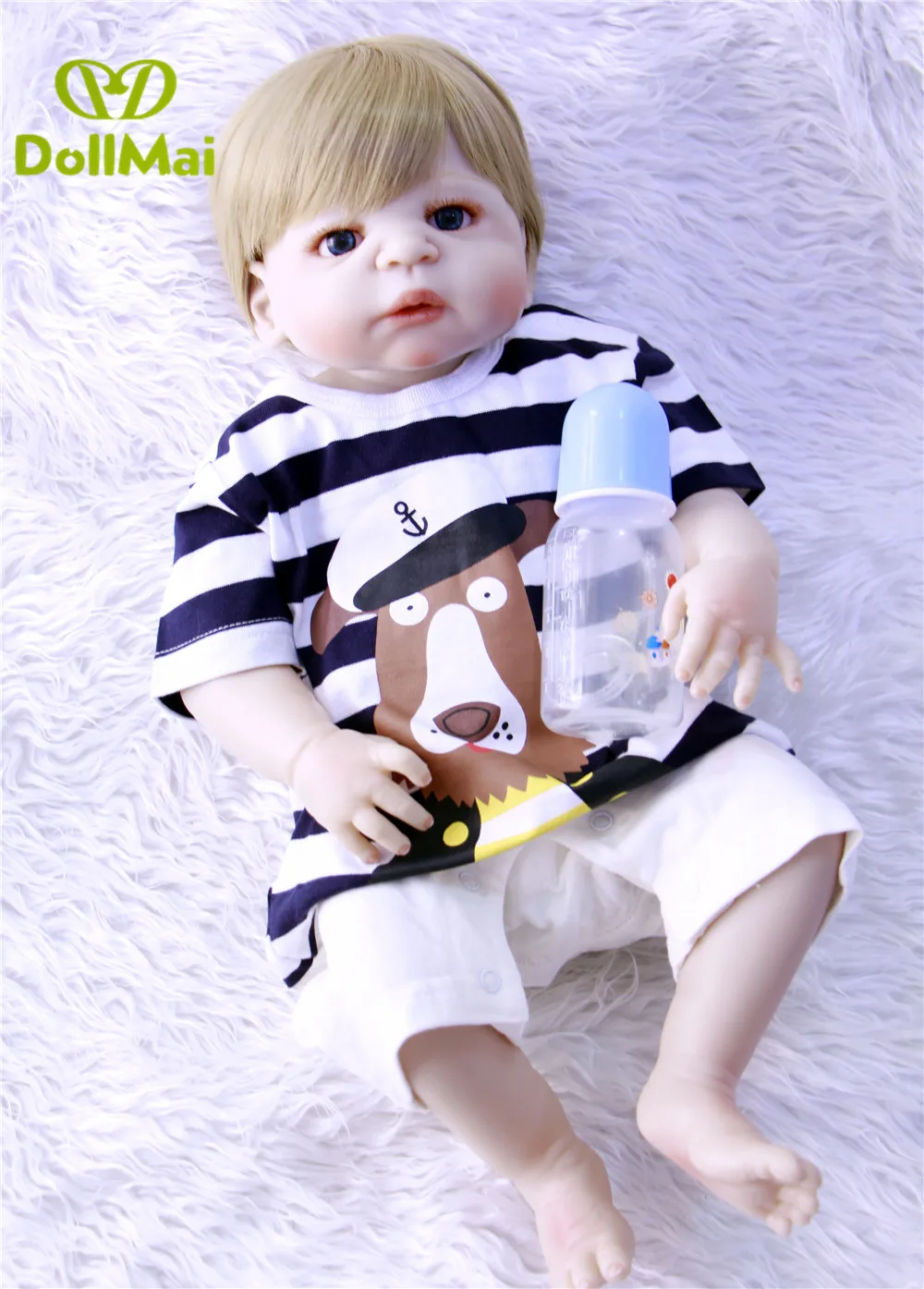 Reborn real baby doll 23 &quot57 см куклы мальчиков для новорожденных силиконовые девочек