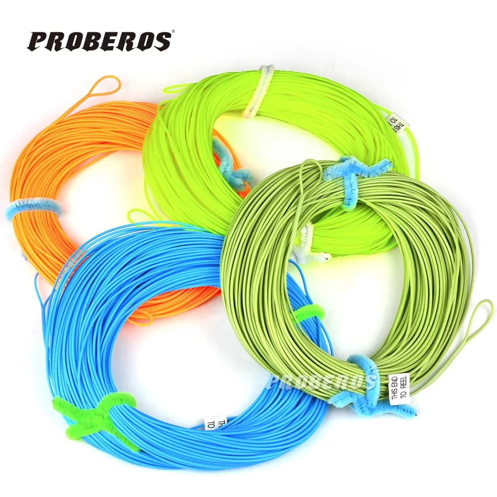 

100FT Weight Forward Floating Fly Fishing Braided Line Rope WF-2F/3F/4F/5F/6F/7F/8F Fly Line Wire Moss