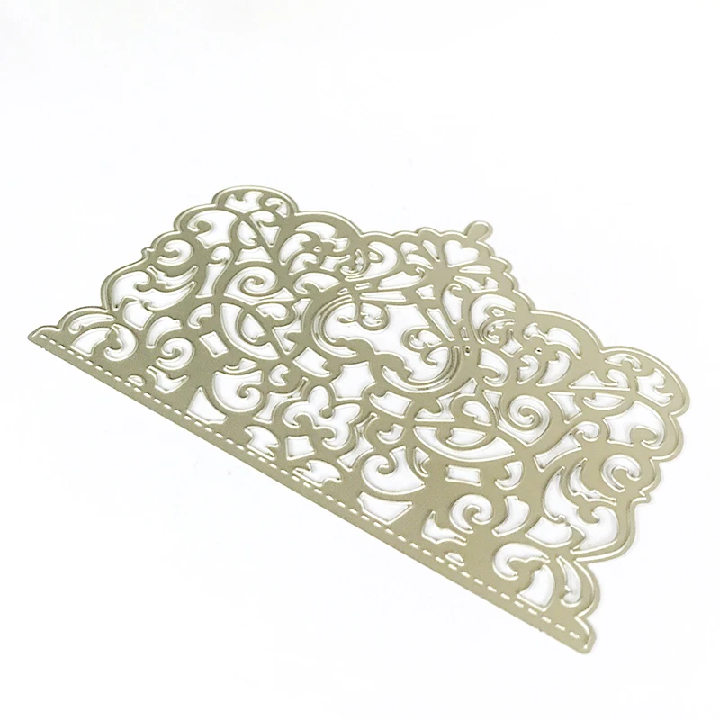 Fustelle da taglio in pizzo modello AILOVA cornice in metallo decorazione per scrapbooking goffratura biglietti di carta cerchio artigianato stencil pasquale 