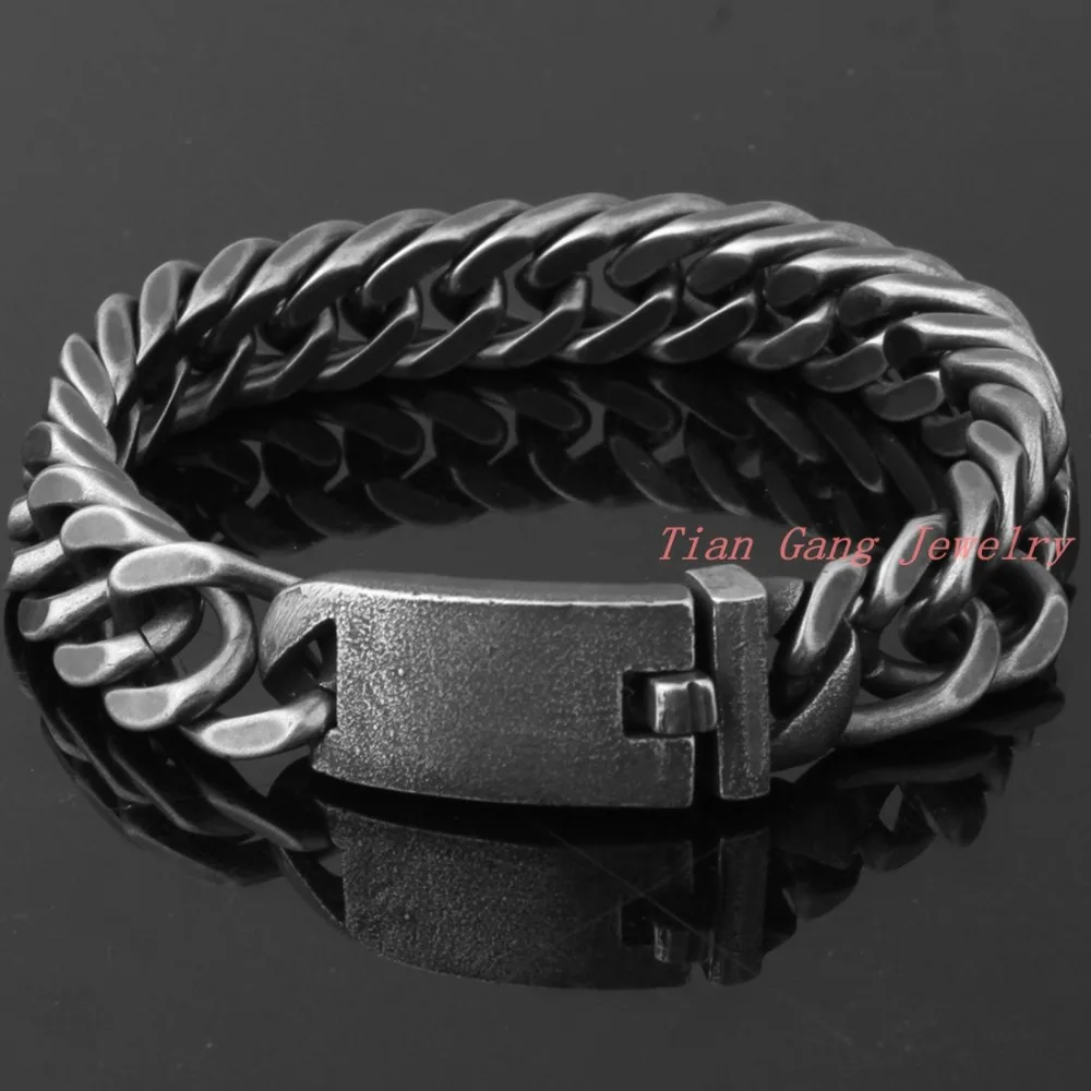 Высокое качество 13 мм 316L браслет из нержавеющей стали круглый серебряного цвета Снаряженная кубинская звено Мужская цепочка для мальчиков ювелирных изделий