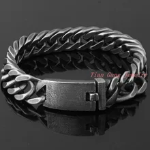 Высокое качество 13 мм 316L браслет из нержавеющей стали круглый серебряного цвета Снаряженная кубинская звено Мужская цепочка для мальчиков ювелирных изделий