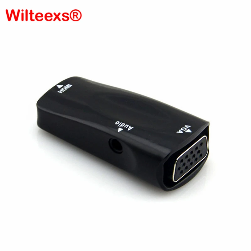 

HDMI TO VGA Adapter, HDMI Female to VGA Female 1080p Video Converter Adapter With 3.5mm Audio Cable For PC/HDTV