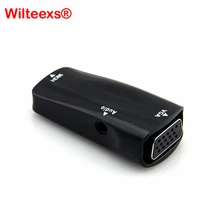 HDMI TO VGA Adapter, HDMI Female to VGA Female 1080p Video Converter Adapter With 3.5mm Audio Cable For PC/HDTV nirolle hdmi to vga converter with audio full hd vga to hdmi adapter with video output 1080p hd for pc laptop to hdtv projector