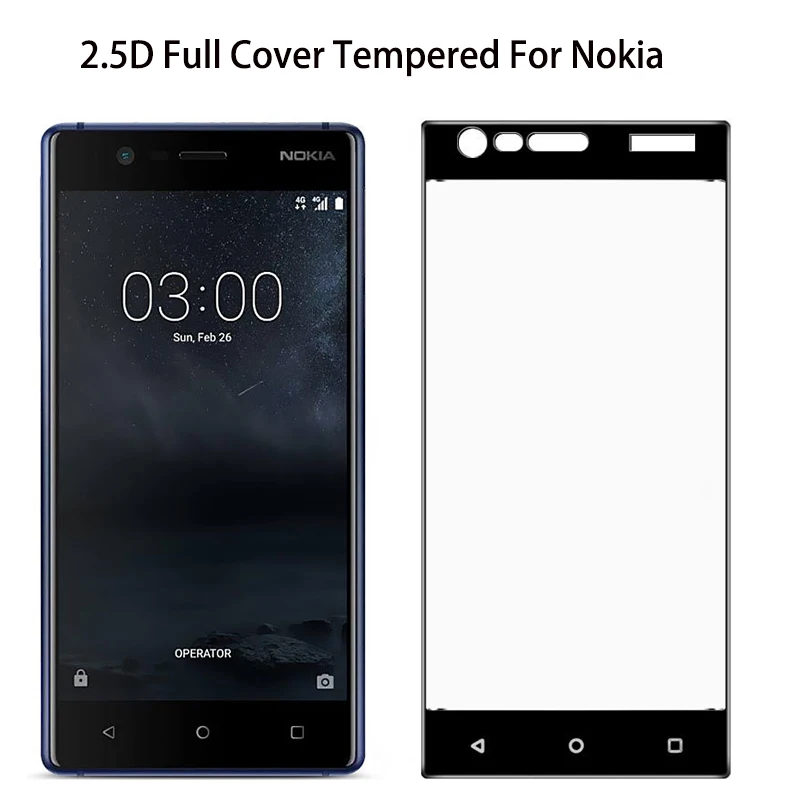 

Tempered Glass For Nokia 5 7 8 2 3 6 Nokia 6 2018 7 Plus 5X 6X Glass Full Cover Screen Protector For Nokia 5.1plus 6.1plus 7plus