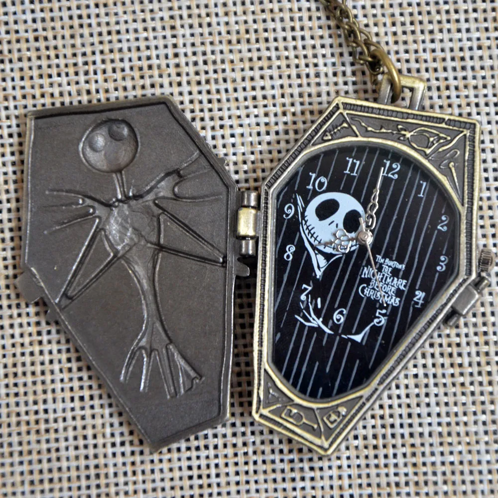 Бронза карманные часы Бертона кошмар перед Рождество/Death Note/Гарри Поттер мяч