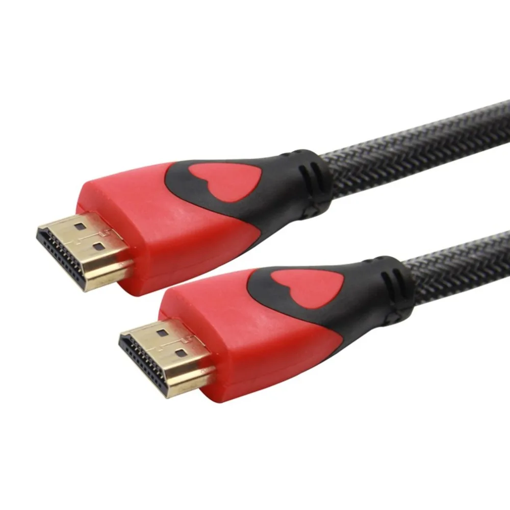 Высокая Скорость hdmi-кабель, адаптер с магнитным кольцом HDMI кабель HDMI 1080 P 3D 1,4 для HDTV ЖК-дисплей проектор HDMI разъем