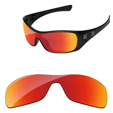 Поликарбонат-огненный красный зеркальные Сменные линзы для солнцезащитных очков Antix Frame UVA и UVB Защита