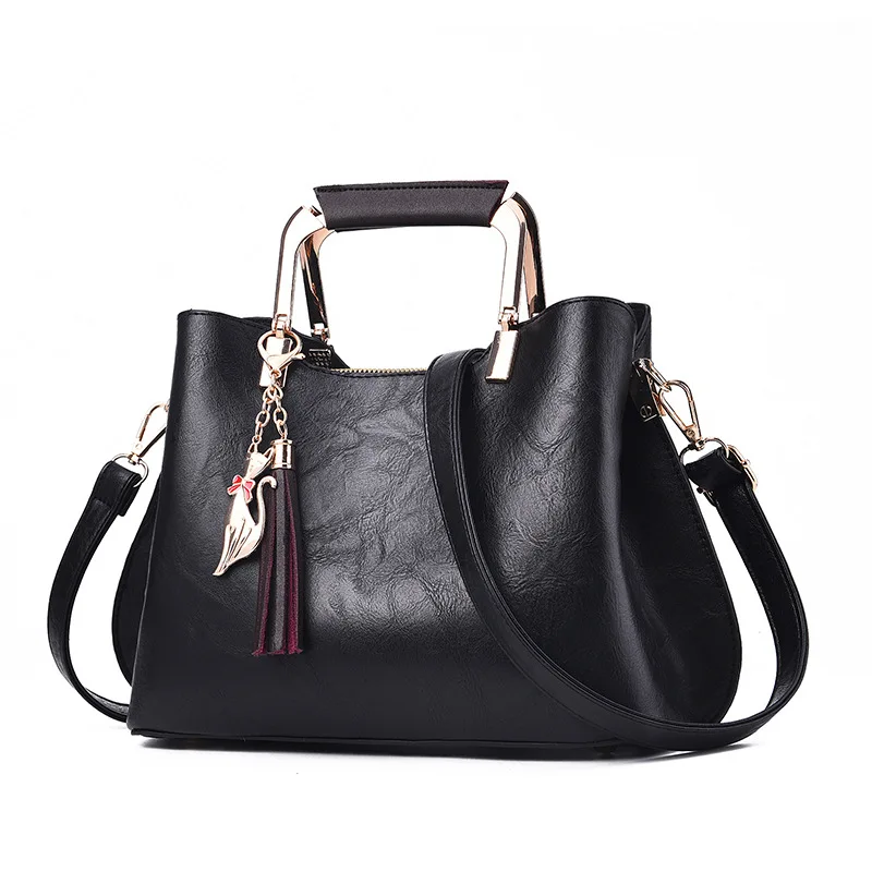 Женская сумка, женские сумки, роскошная женская кожаная сумка, сумка-мессенджер, дизайнерские новые сумки для женщин и корейский стиль, с кисточками