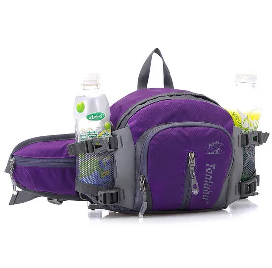 purple waist bag