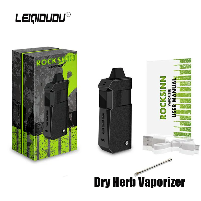 

Portable Dry Herb Vaporizer E Cigarette 2200mah Battery Herbal Vaporizer Ceramic Heating Chamber Temperature Control Vape Mod