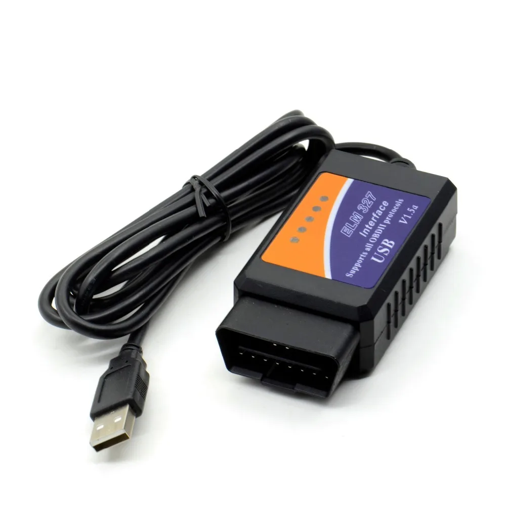 ELM327 USB V1.5 OBD2 автомобильный диагностический интерфейс сканер ELM 327 V 1,5 OBDII разъем автоматический диагностический инструмент ELM327 OBD2 адаптер