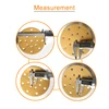 100PCS 6 Inch 17 Holes Hook and Loop Golden Abrasive Paper Automotive Sandpaper for Polishing and Grinding ► Photo 2/5