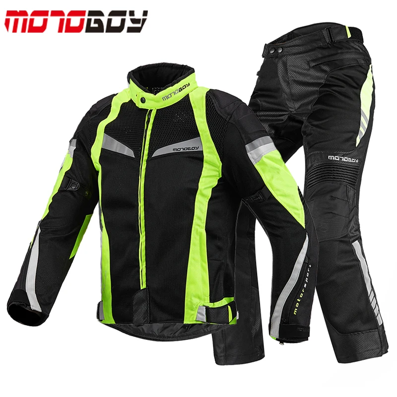 Motoboy Летняя мужская мотоциклетная куртка и брюки 600D Оксфорд Одежда для мотокросса Джерси Dirt Bike Костюмы для верховой езды