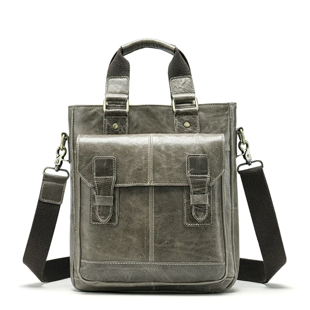 

2018 New Casual&Business Tote Bag Men Handbag Genuine Leather Men's Shoulder Bags Male Cowhide Crossbody Shoulder Bag