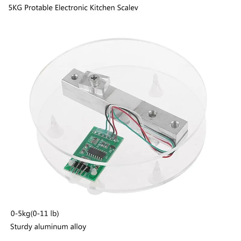 Цифровой датчик веса тензодатчика HX711 AD конвертер секционный модуль 5 кг портативные электронные кухонные весы для Arduino весы