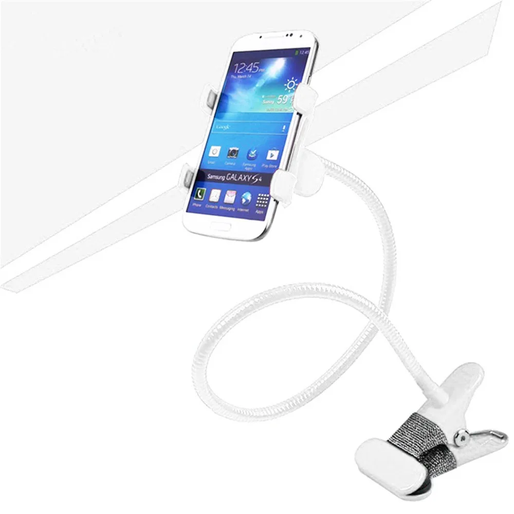 

phone holder stand phone stand phone ring Universal Mobile Cell Phone Holder Mount Clip Desktop Bed Flexible 360Long Arm z75