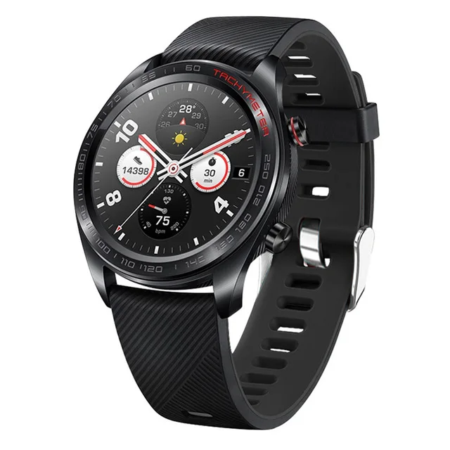 Силиконовый ремешок для huawei Watch GT Band спортивный ремешок для huawei Honor watch Magic/Ticwatch pro браслет полосы M7 - Цвет: Black For HonorMagic