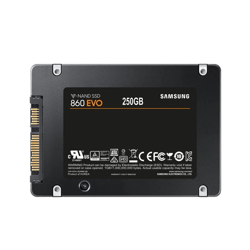  SAMSUNG SSD 860 EVO Interne Solid State Disk 250GB 500GB V-NAND Festplatte 6 Gb/s SATA3 25 für lapt