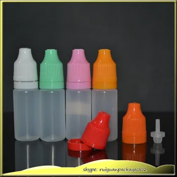 

3000 pcs 10ml Empty LDPE Dropper Bottle Childproof And Tamper Cap Squeezable Bottles e-juice E-Liquid Empty Eye Dropper Bottle