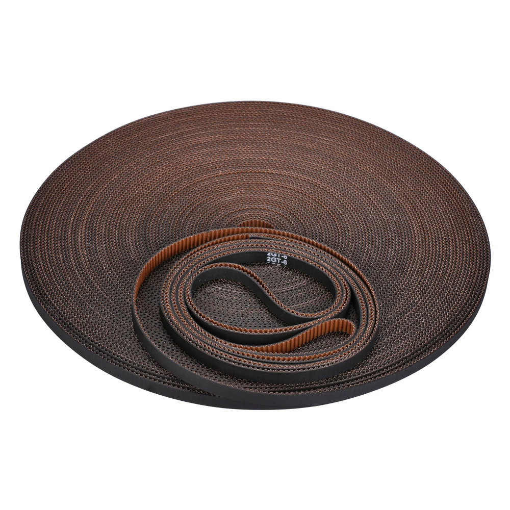 GATES-LL-2GT GT2 حزام متزامن حزام عرض 6 ملليمتر مفتوحة مؤقت اشتعال المطاط GT2-6MM 2GT ارتداء مقاومة ل Reprap 3D طابعة أجزاء