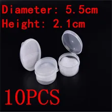 10 шт. диаметр: 5,5 см Высота: 2,1 см черви личинки живой приманки коробка держатель Контейнер рыболовные снасти Чехол червь коробка