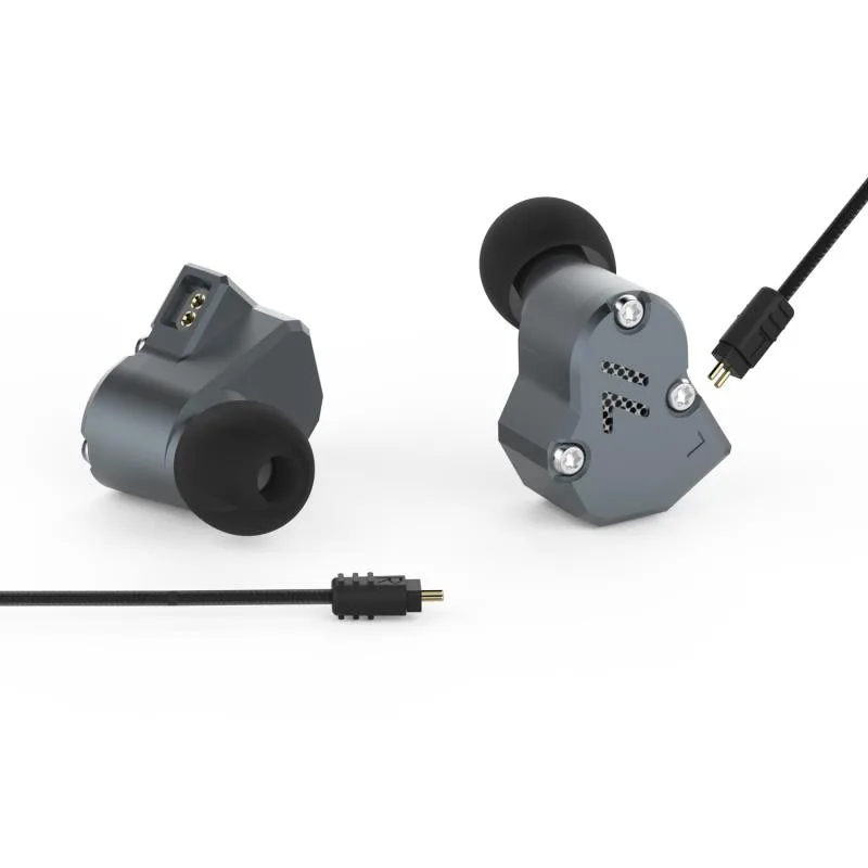 Revonext QT2 2DD + 1BA híbrido en la oreja los auriculares HIFI DJ Monito deporte auricular auriculares auricular - 6