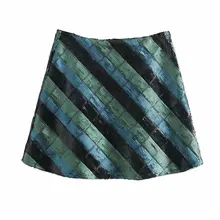 Модные женские BB45-8672 в европейском и американском стиле мини-юбка с блестками