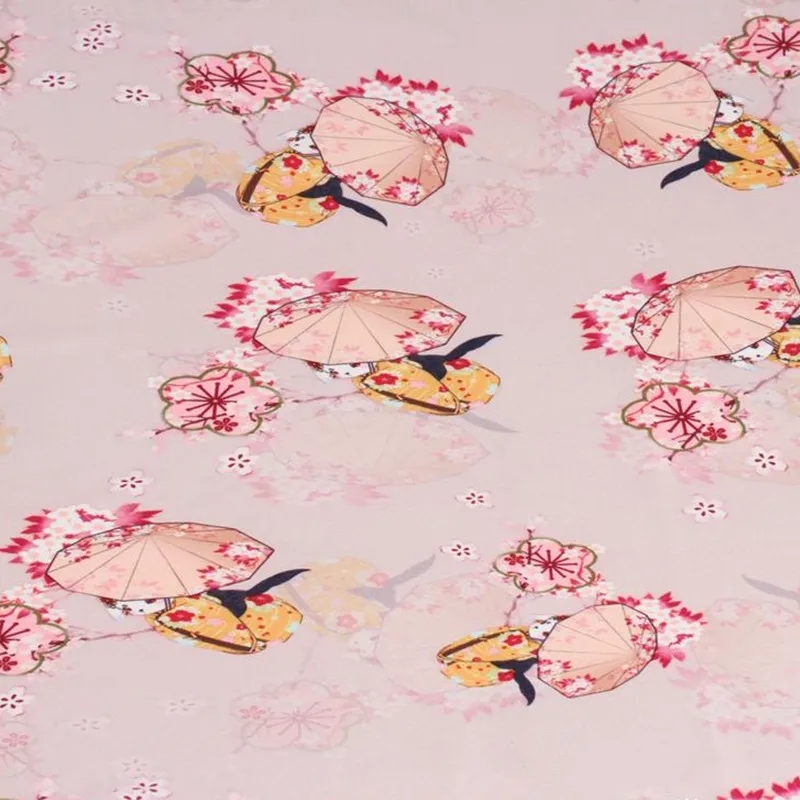 FYS9 1 метр Вишневый зонтик кролик Gambiered Guangdong Марлевое японское платье Ципао Cheongsam ткань багажные аксессуары
