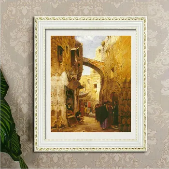 

Unframed Oil Painting Jerusalem: the last supper Streetscene In Jerusalem Canvas Wall Art Picture For Home Decor Painting