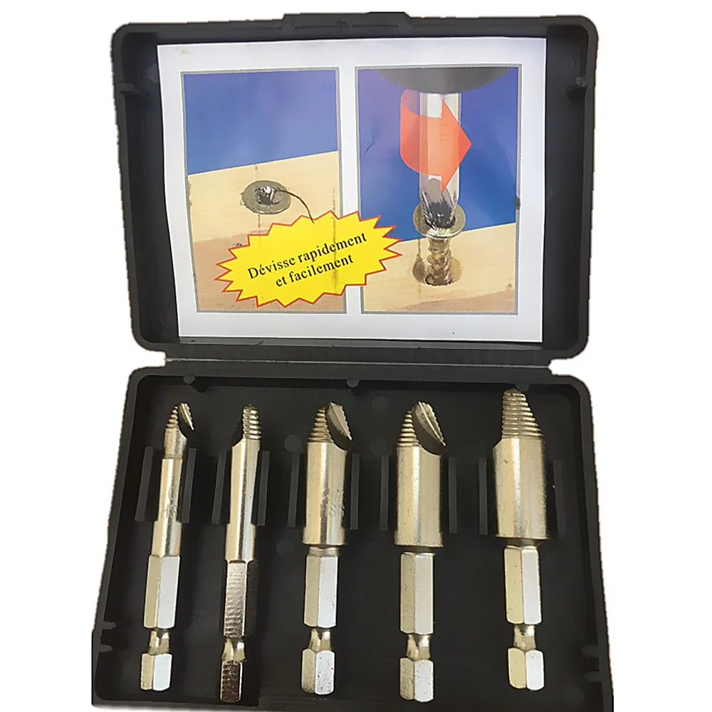 HSS Broken, Rusted, Stripped Screw and Bolt Remover Extractor