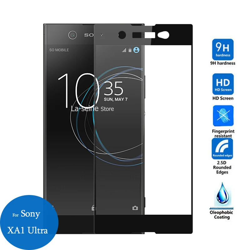 Для sony Xperia XA1 ультра полное покрытие закаленное стекло протектор экрана 9H 2.5d