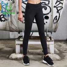 Vansydical хип-АП фитнес спортивные Леггинсы женские тонкие колготки для бега однотонные штаны для йоги эластичные тренировки Леггинсы Плюс Размер