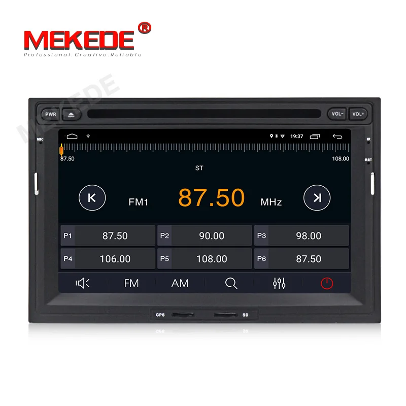 Cheap 1024x600 2G RAM+32G Car Multimedia player 2 din Auto DVD android 9.1 For PEUGEOT/Partner 3008 5008 Quad Core Radio FM GPS BT 3