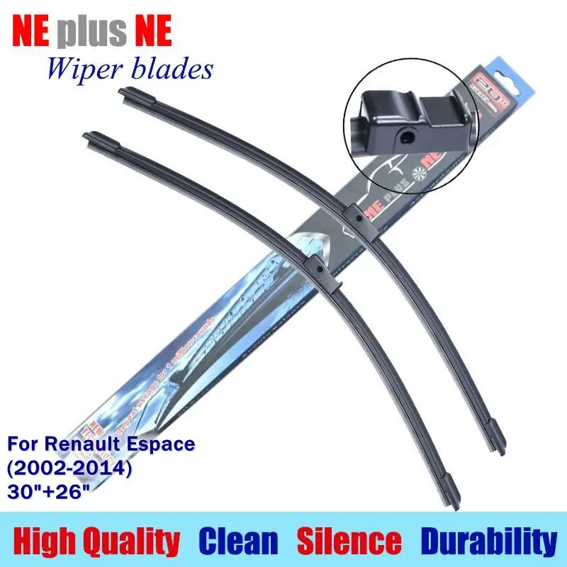 wiper blades for Renault Espace(2002 2014) 28"+26" Rubber fit side pin