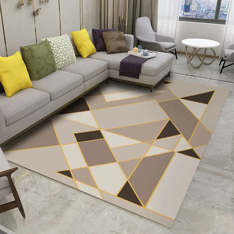 

Nordic Style Geometric Pattern Carpet Living Room Rug Sofa Coffee Table Mat Bedroom Yoga Pad Rectangular Bedside Blanket Floor