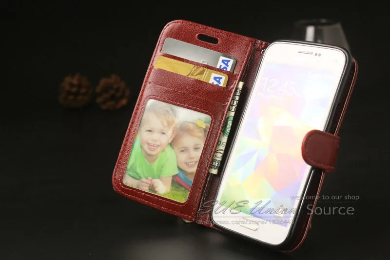 S5Mini чехол для телефона s, чехол для samsung Galaxy S5 Mini, флип-чехол, кожаный кошелек, сумка с отделением для карт, подставка, чехол, Fundas