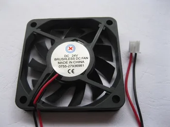 

2 Pcs Brushless DC Cooling Fan 11 Blade 6010S 24V 60x60x10mm 2 pin