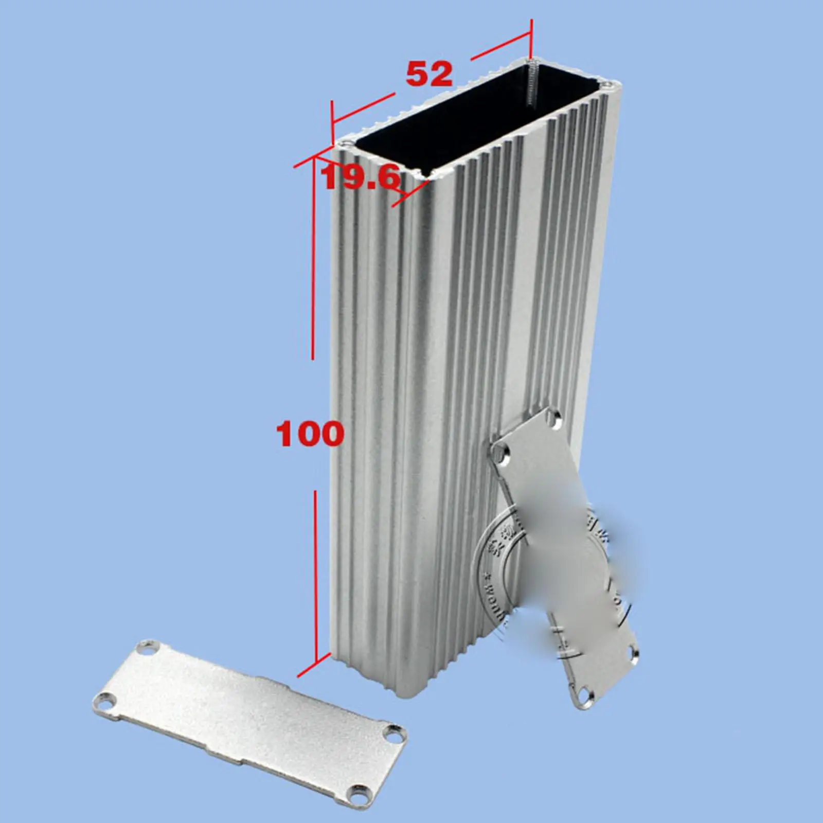 100x52x19.6mm Aluminum Enclosure PCB Shell Cooling Box Case One Type