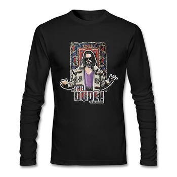 

2019 Hot The Big Lebowskie T Shirt Rock Clothes Cotton Long Sleeve T Shirts Fitness Men