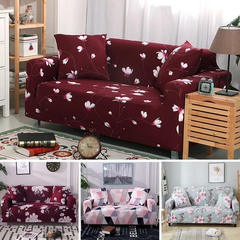 

Slipcovers Sectional Elastic Stretch Sofa Cover For Living Room Couch Cover L Shape Armchair Cover Single/Two/Three/Four Seat