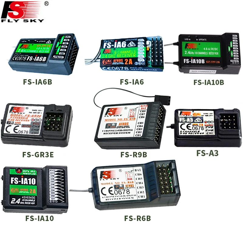 Flysky FS-GR3E FS-A3 FS-A6 FS-R6B FS-X6B FS-iA6 FS-iA6B FS-BS6 FS-A8S FS-R9B FS-iA10 FS-iA10B Rc приемник для передатчик Flysky